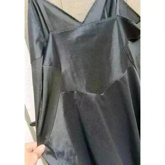 Vintage Gaymode Black Full Slip‎ Size 38 A Women's with Lace Edge Penney’s - Picture 4 of 7